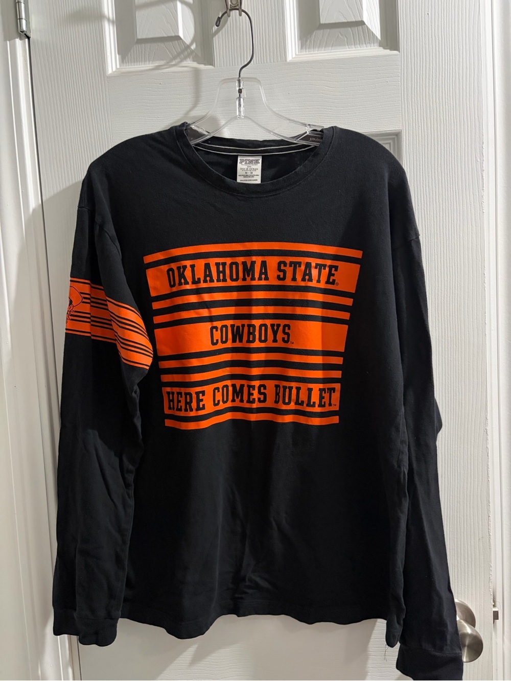 PINK Victoria's Secret Black Crewneck Tee